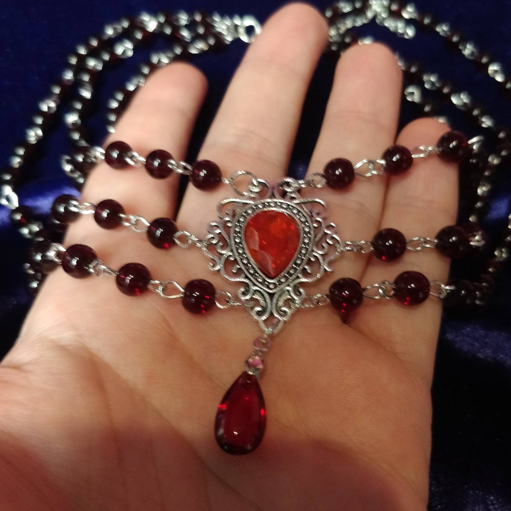 Vampire's Romance Necklace - Triple Layer