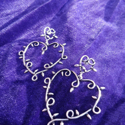 Whimsigoth Heart Earrings