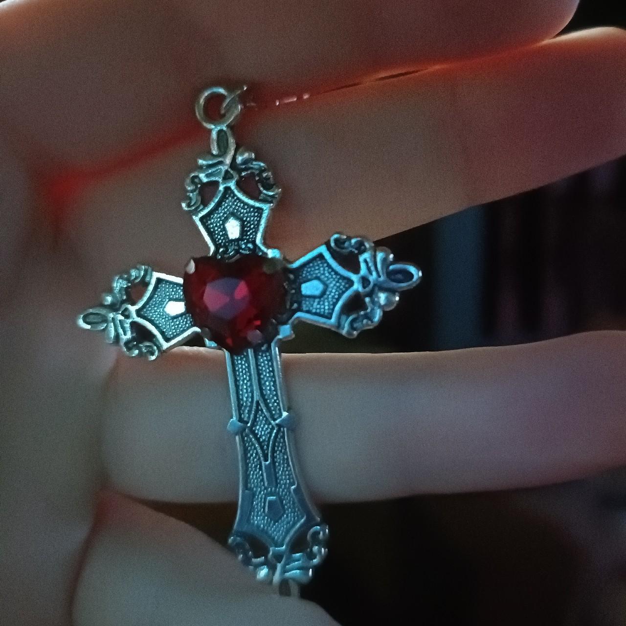 Sacred Heart crucifix Earrings