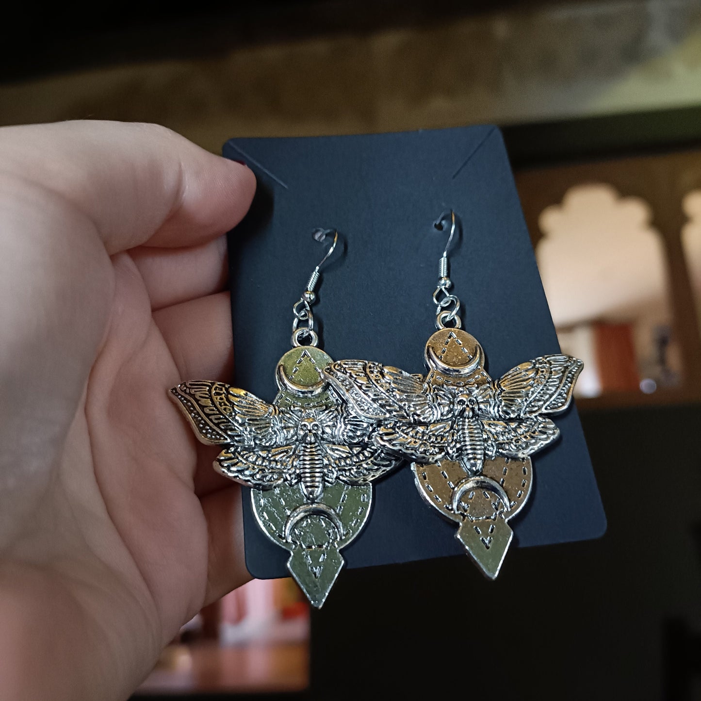 Sacred Moth Earrings