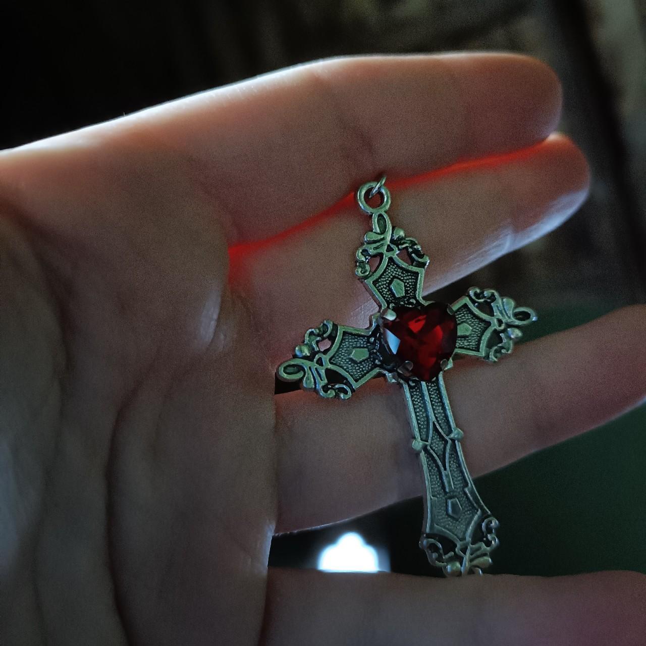 Sacred Heart crucifix Earrings