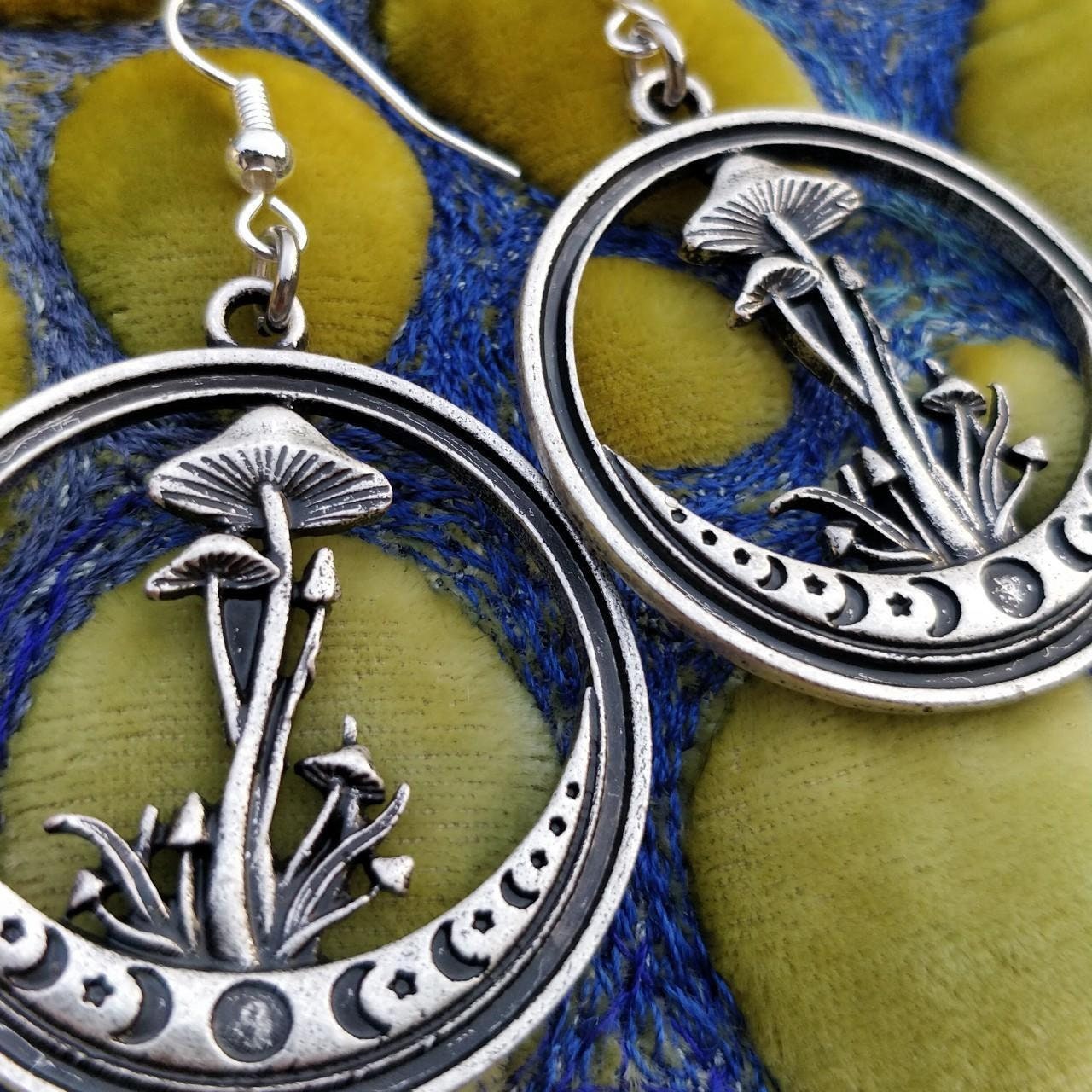 mushroom earrings